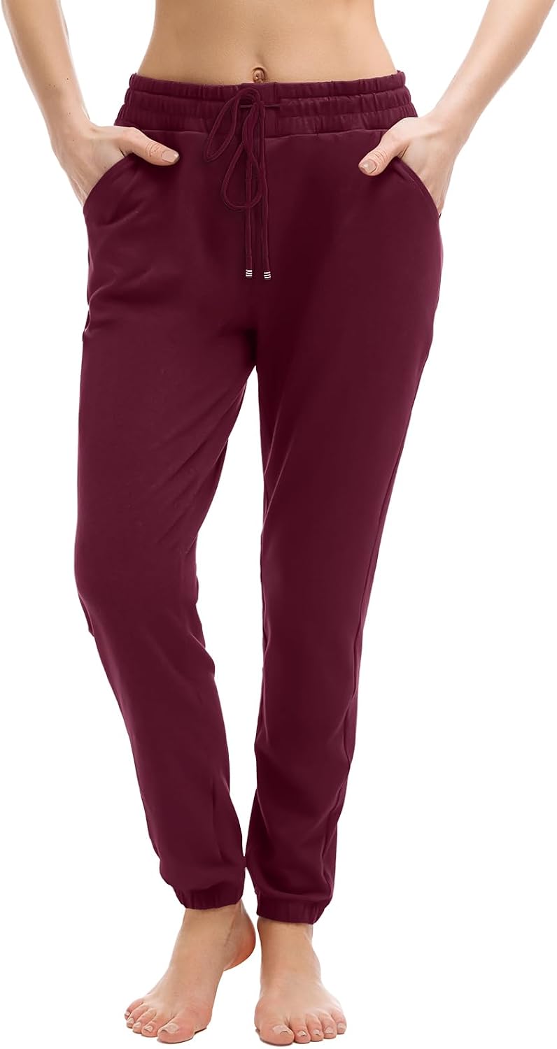 Walifrey Joggers with Pockets, Drawstring Sweatpants Women