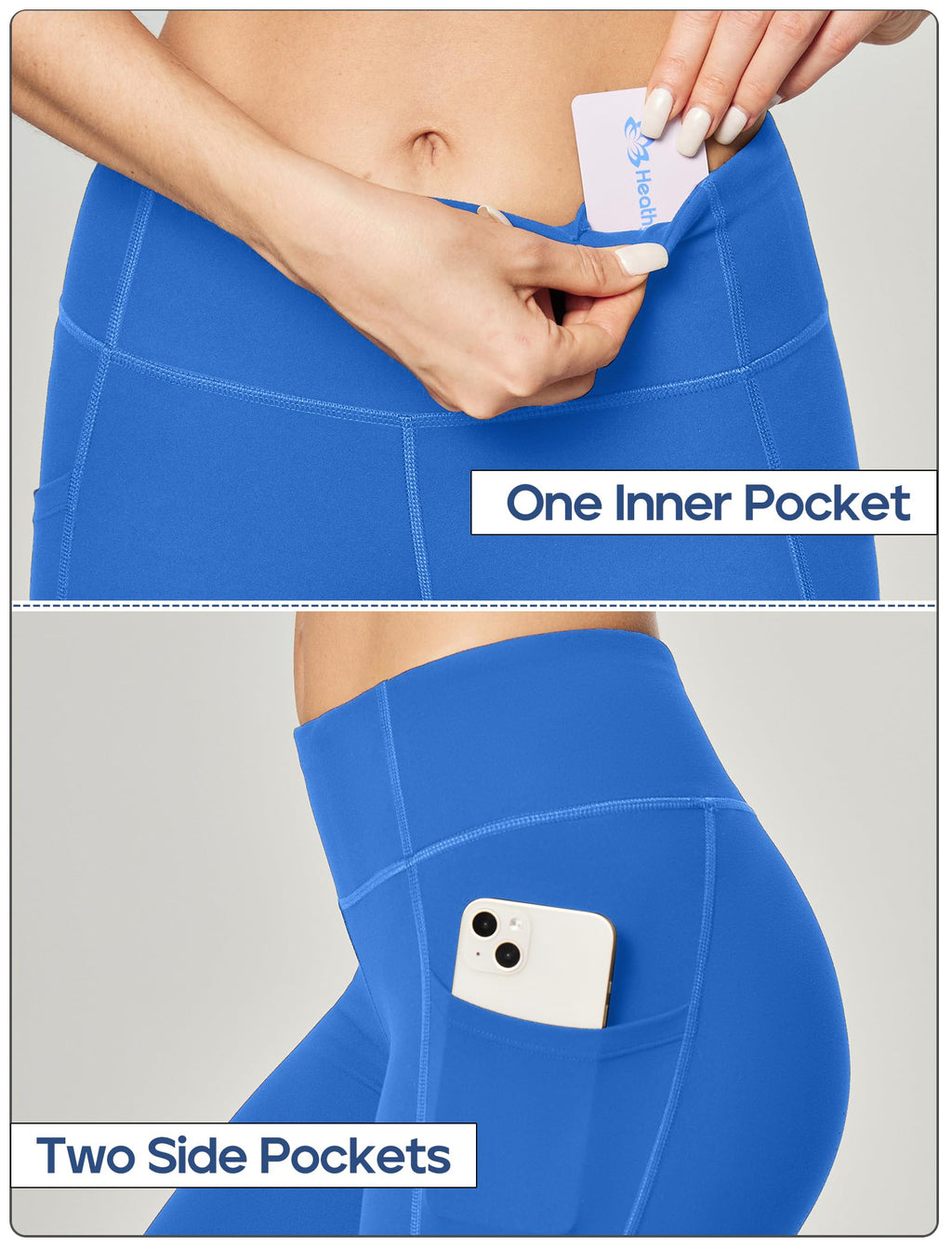 Heathyoga Leggings with Pockets for Women Tummy Control Workout Yoga Pants