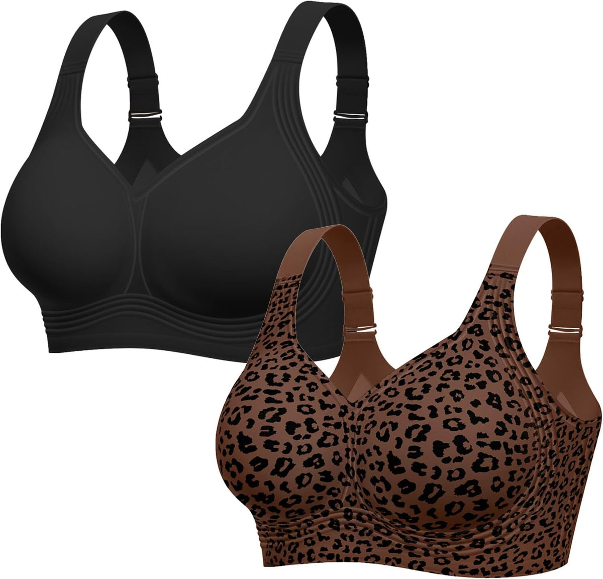LetsJoli Jelly Bras for Women No Underwire Plus Size Push Up Supportive