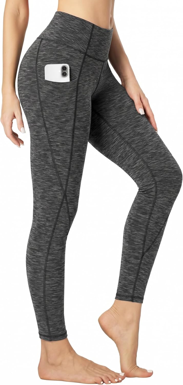 Heathyoga Leggings with Pockets for Women Tummy Control Workout Yoga Pants