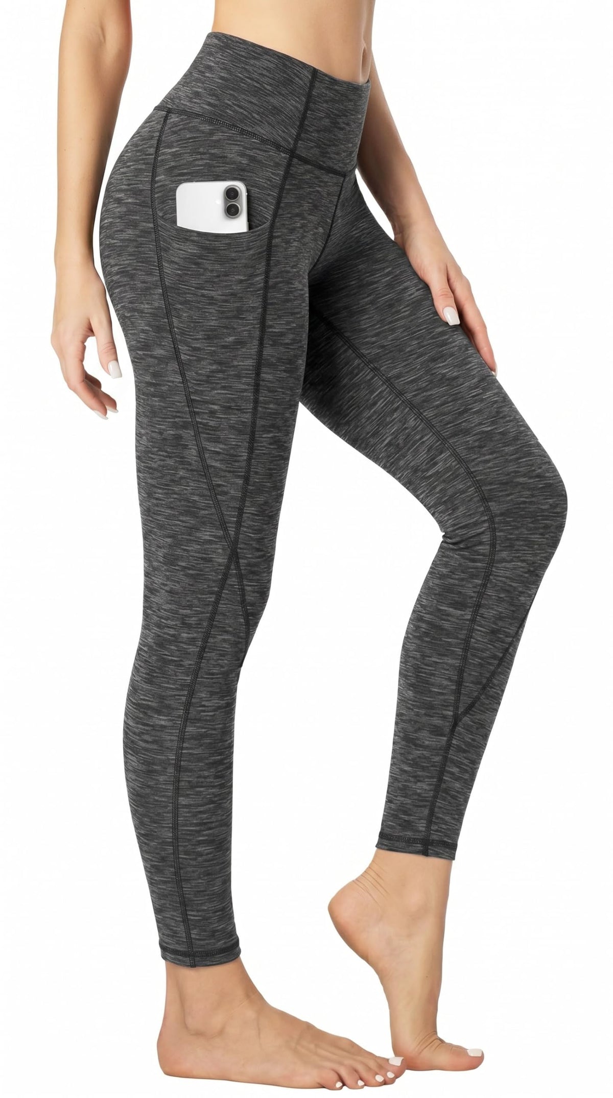 Heathyoga Leggings with Pockets for Women Tummy Control Workout Yoga Pants