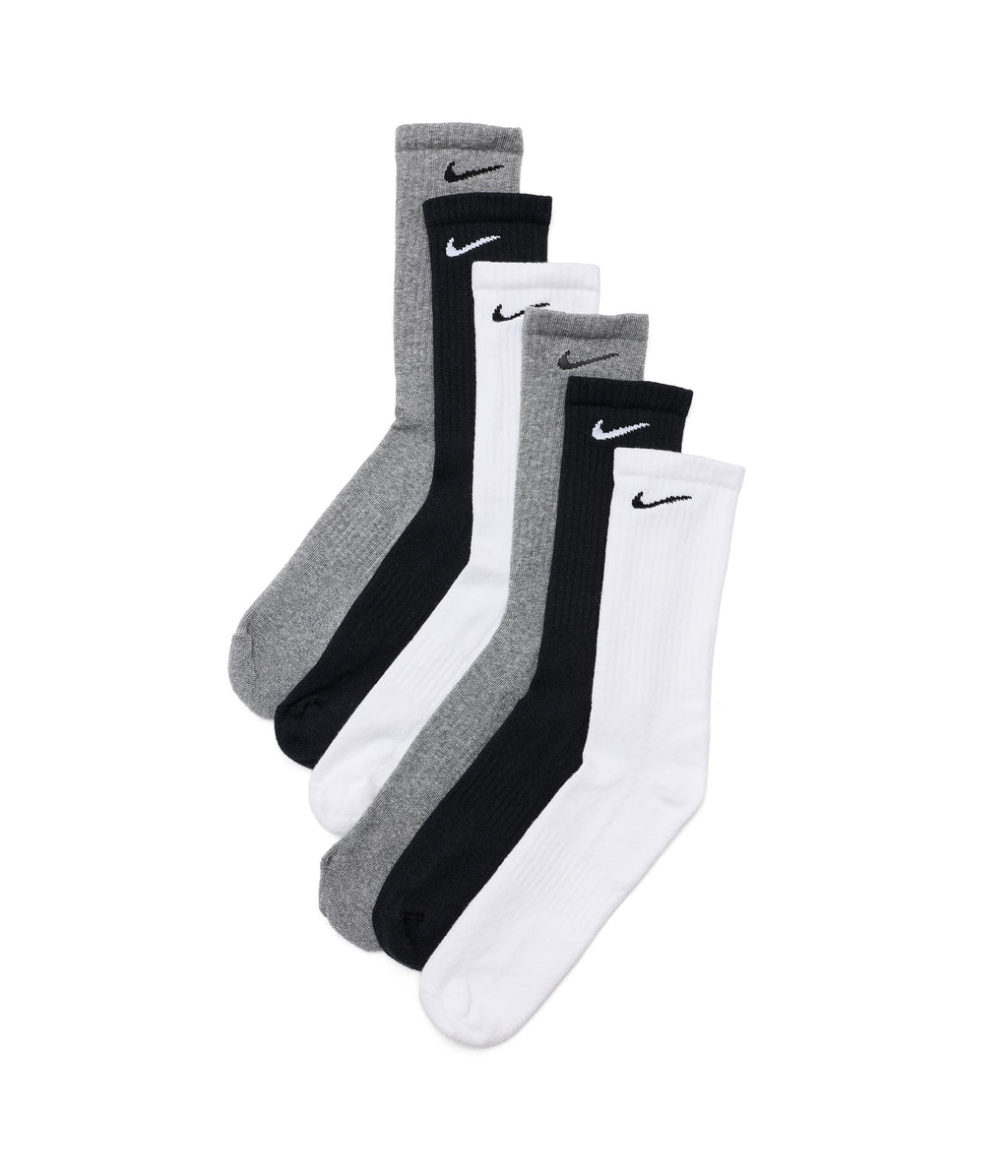 Nike Adult Everyday Cushioned Training Crew Socks (6-Packs) | Mens & Womens
