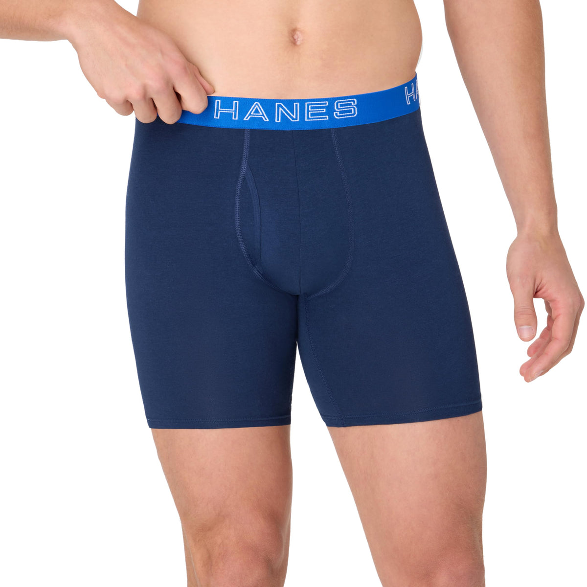 Hanes Men's Boxer Brief Underwear Pack, Stretch Cotton Boxer Briefs for Men, Moisture-wicking, 6-pack