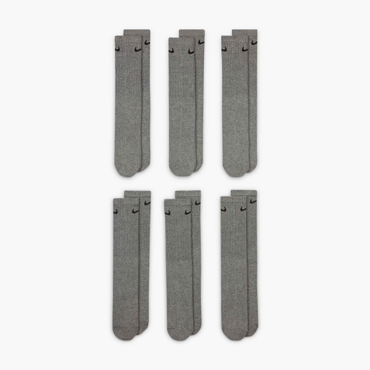 Nike Adult Everyday Cushioned Training Crew Socks (6-Packs) | Mens & Womens