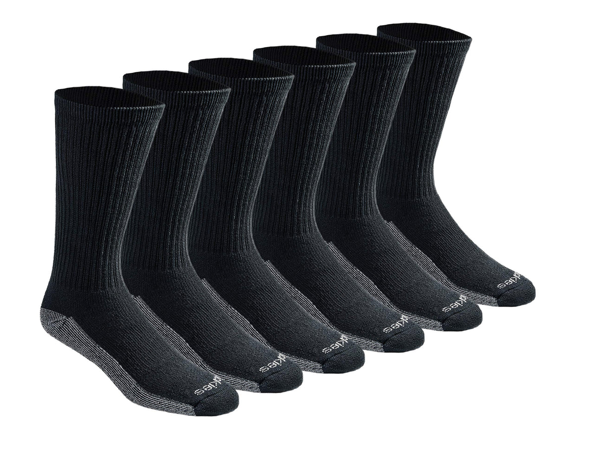 Dickies Men's Dri-tech Original Moisture Control Crew Socks, Available in M-xxl (6, 12, 18 Pairs)